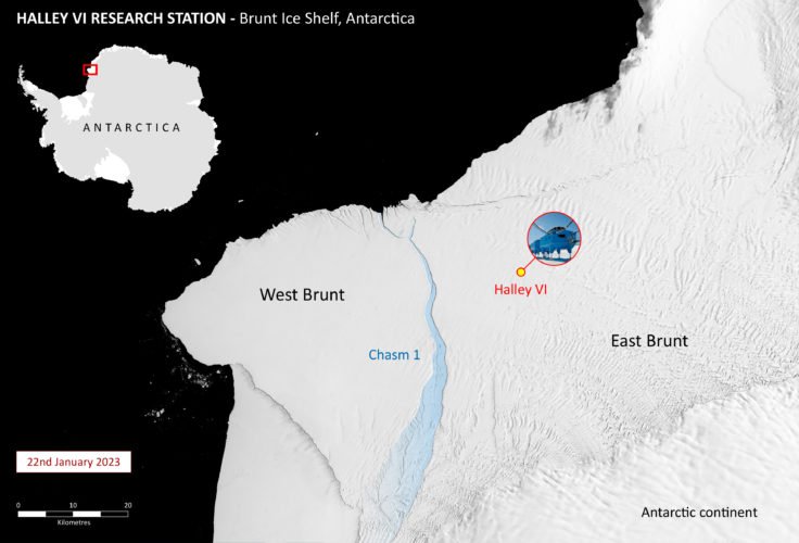 Enorme iceberg do tamanho de Londres se desprende da Plataforma de Gelo na Antártida